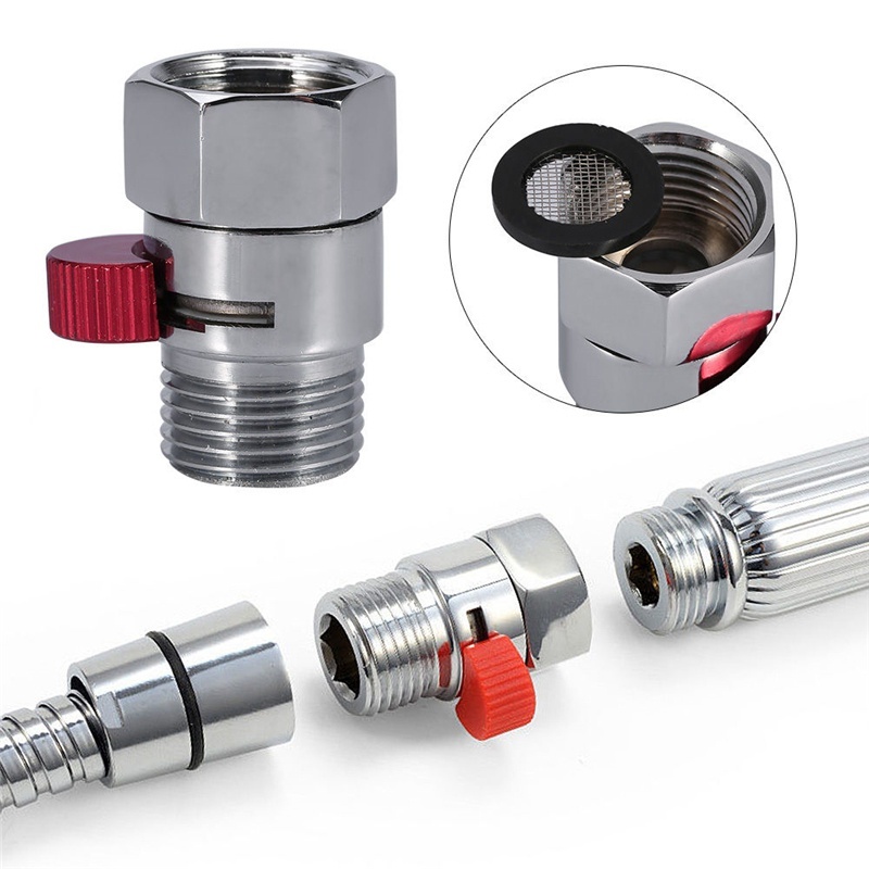 Shower Valve Cartridge - 浴室シャワー真鍮製接続水流量制御弁ストレートシャットオフアングルバルブバス水栓アクセサリー