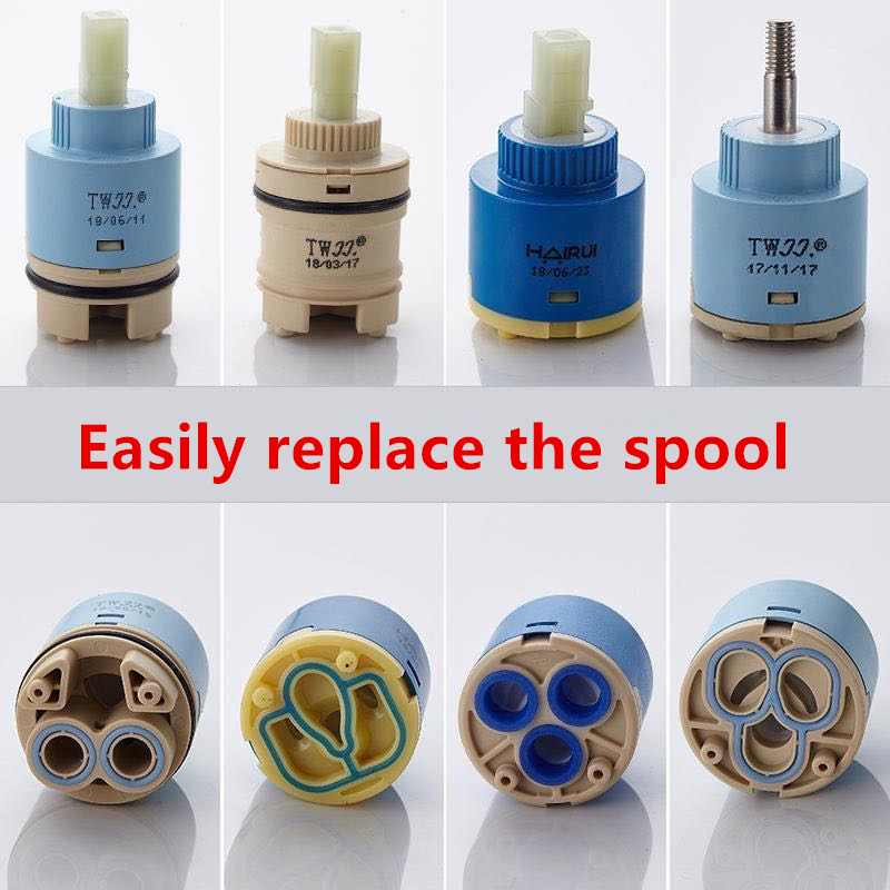 Shower Valve Cartridge - 蛇口用ミキシング蛇口,高スプールバルブ,25mm/35mm/40mm,蛇口用アクセサリー,台所用品,シャワー用
