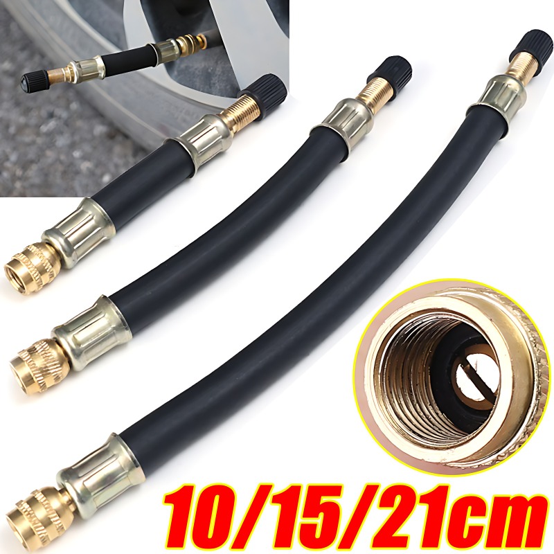 Flexible Hose Braided - 10/15/21 センチメートル柔軟なゴムタイヤバルブインフレータブルゴムホースツインホイールトラックバンバスバルブステム延長チューブアダプタ