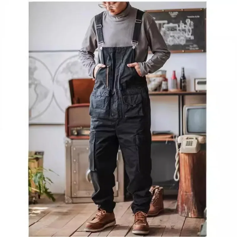 メンズストレートチューブオーバーオール,多機能ワークダンガリ - Pipe Bending Spring のレビューと価格