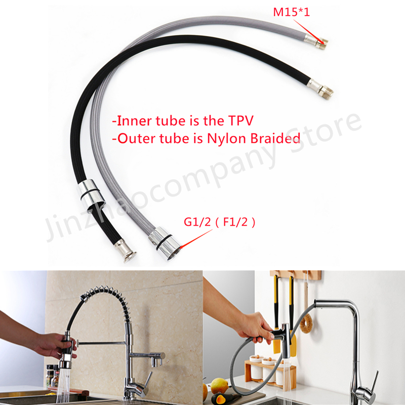 柔軟なキッチン蛇口ホース,編組ナイロン蛇口ホース,黒とグレー - Flexible Hose Braided のレビューと価格