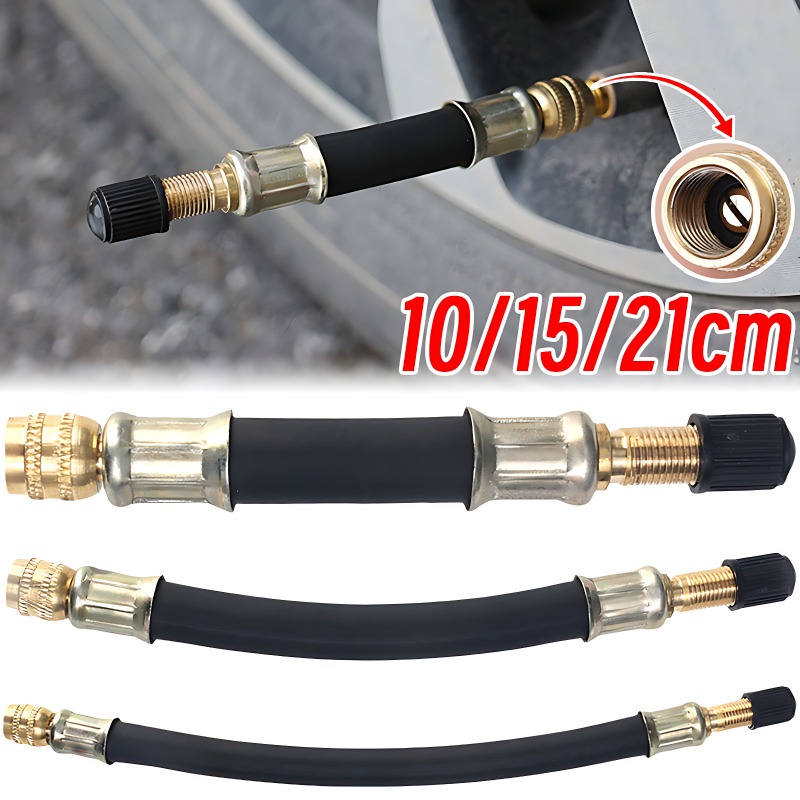 10/15/21 センチメートル柔軟なゴムタイヤバルブインフ - Flexible Hose Braided のレビューと価格